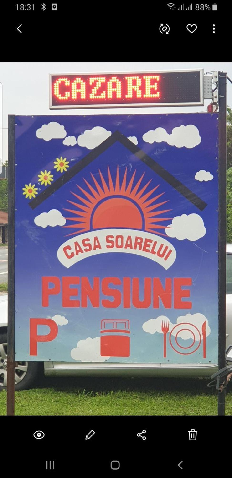 Pensiunea Casa Soarelui Simian Bagian luar foto